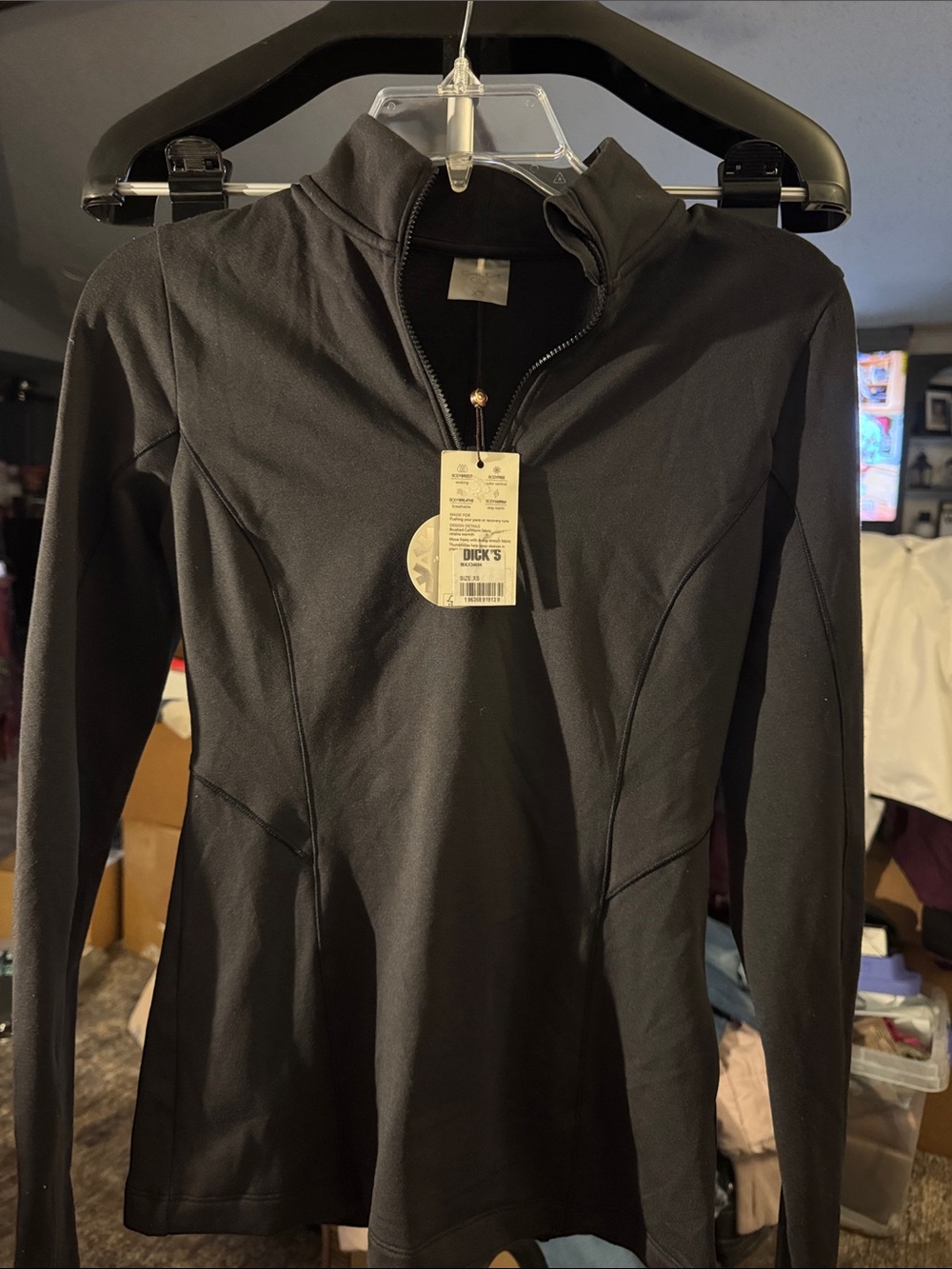 lululemon athletica Men's Black Half-Zip Training Pullover#182